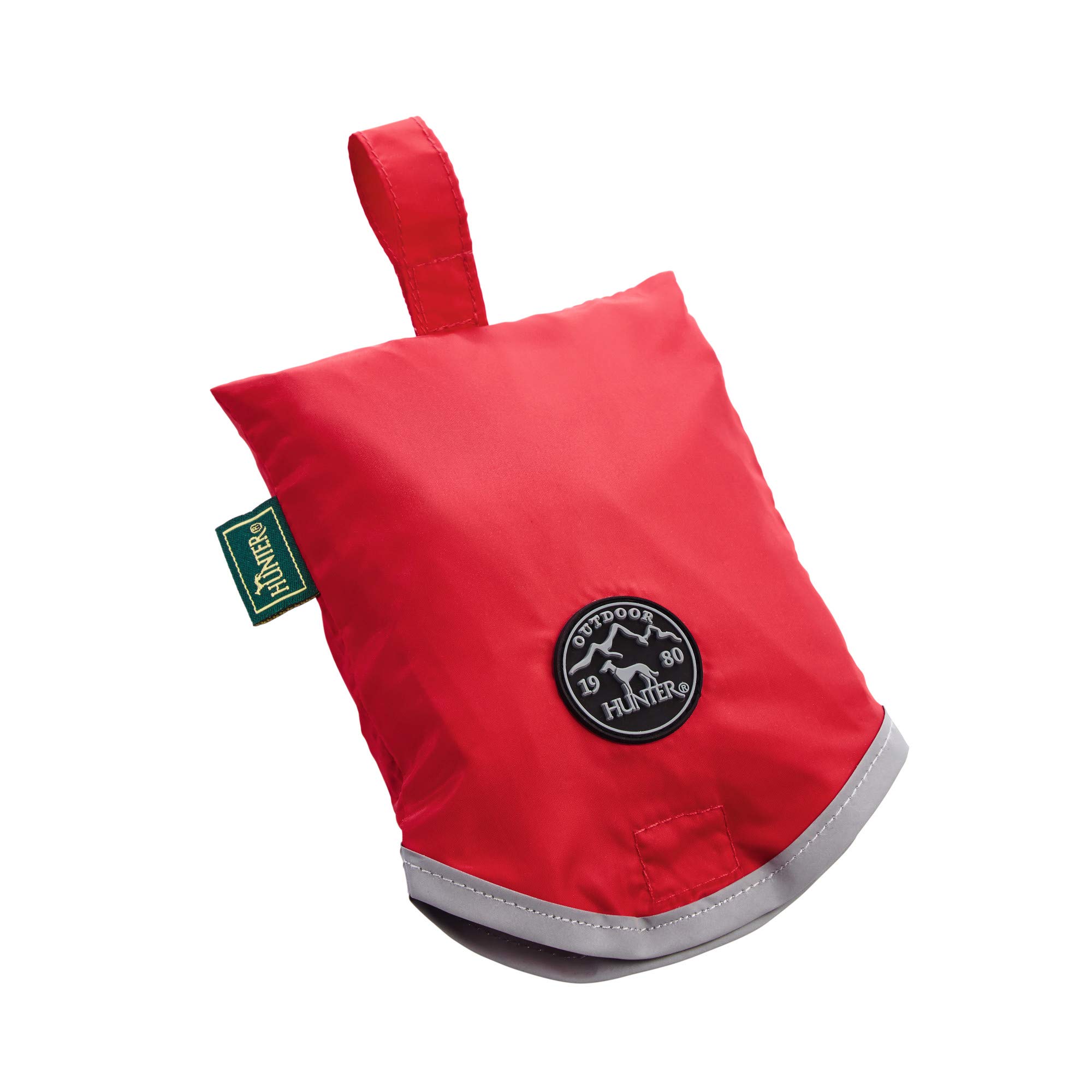 HUNTER Dog Raincoat Uppsala Waterproof Coat for Medium Dogs, Size 45 in Red - Perfect for Outdoor Walks & Rainy Day Protection