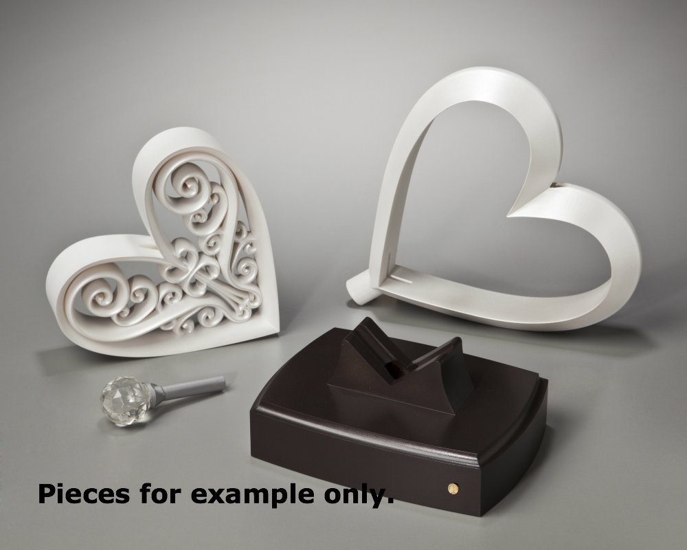 Unity Heart Ivory Color Ceremony Set - Elegant Unity Sand & Candle Alternative for Wedding Vows, Anniversary Celebrations & Romantic Ceremonies