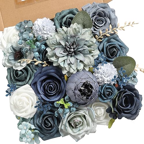 Dusty Blue & Navy Blue