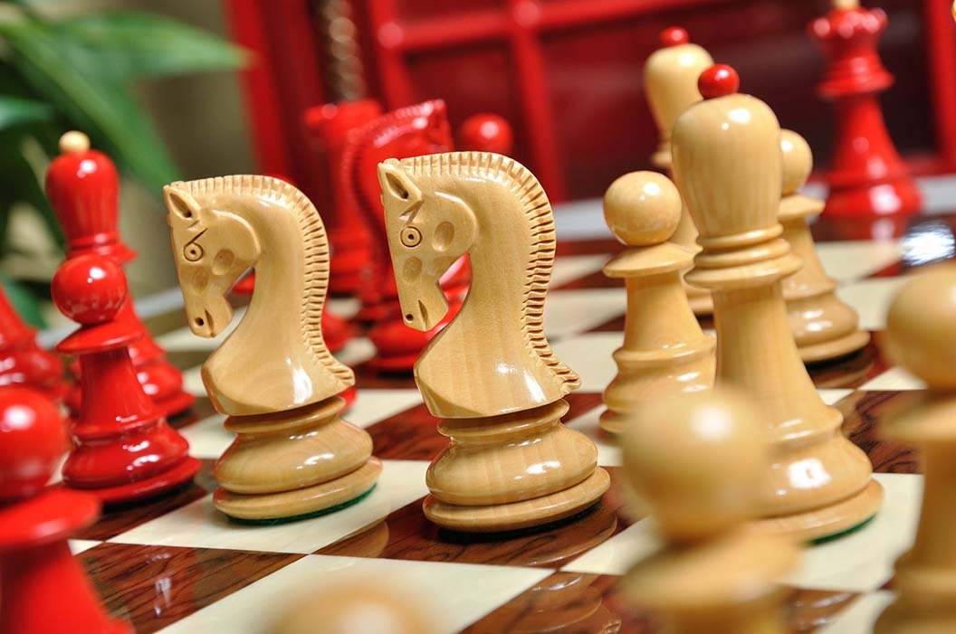 The House of Staunton Zagreb '59 Series Chess Pieces Only - 3.875