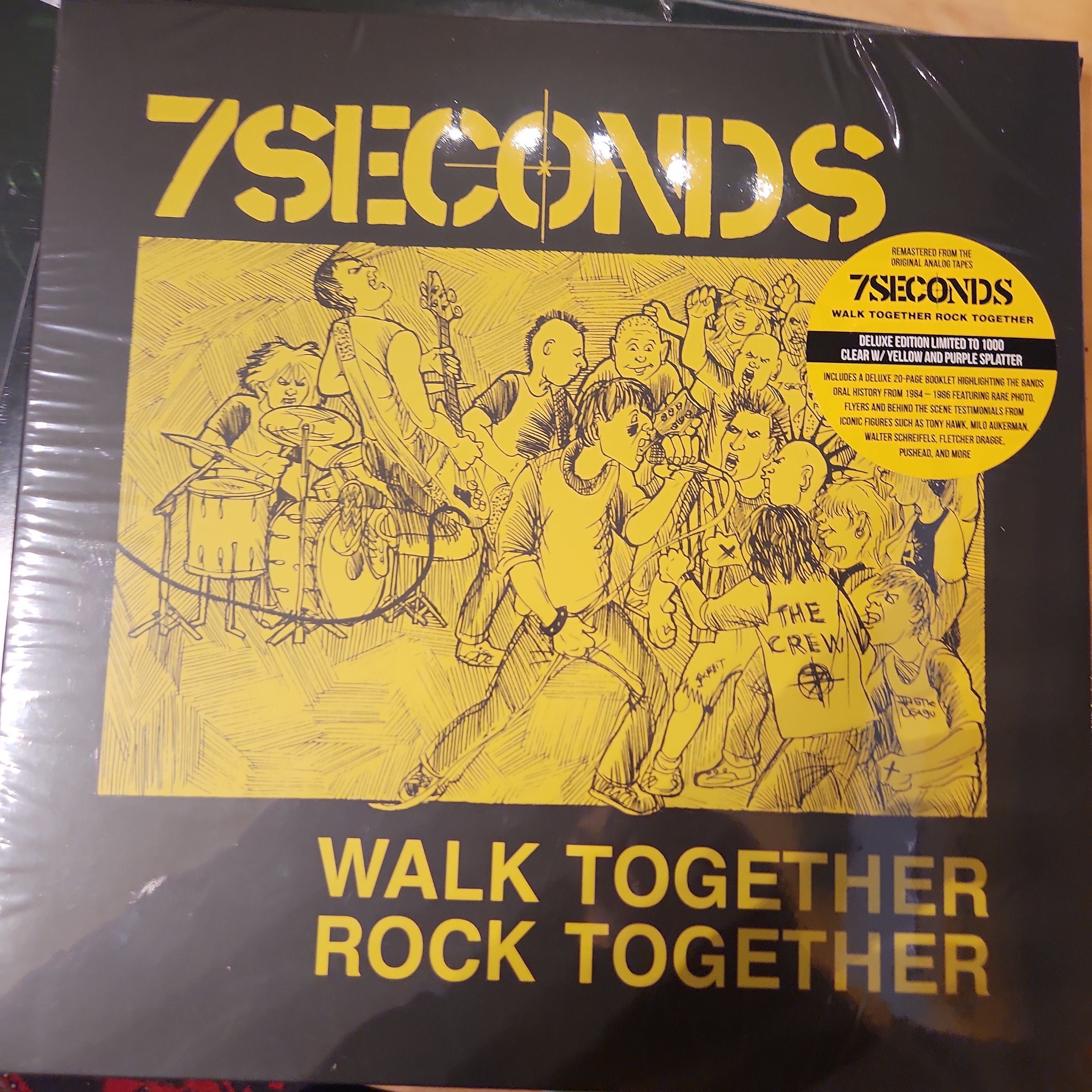 7 Seconds - Walk Together Rock Together Limited Edition Vinyl LP | Punk Rock Music Collectible for Home Decor & Music Lovers