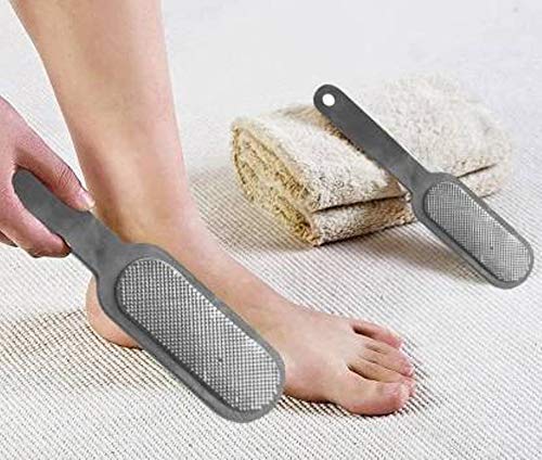 RNV Collection Dual-Sided Metal Foot File Scrubber - Callus & Dead Skin Remover - Professional Pedicure Tool (2-Pack) - Perfect for Home Spa & Salon Pedicures