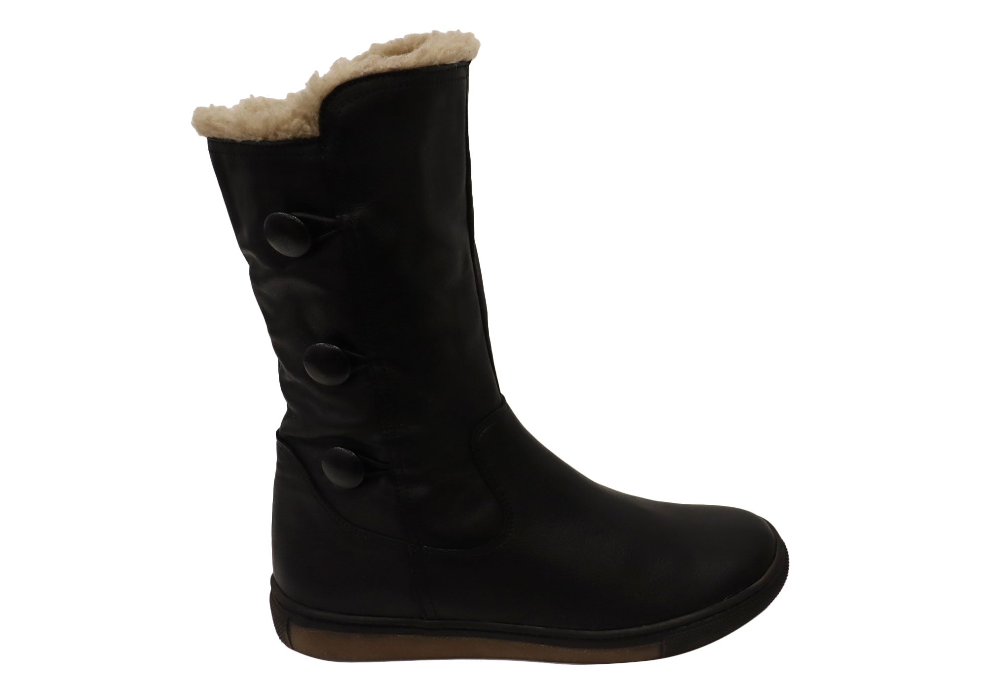 Orizonte Alvo Women's Comfortable Leather Mid Calf Boots | European Style Ankle Boots for Walking, Work & Casual Outfits