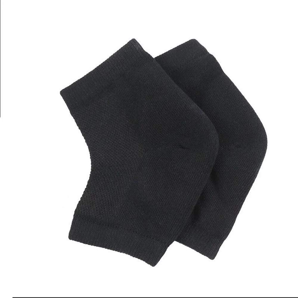 Moisturizing Gel Socks for Women - Dry Cracked Feet Treatment & Heel Repair - Black - Perfect for Overnight Foot Care & Spa Relaxation