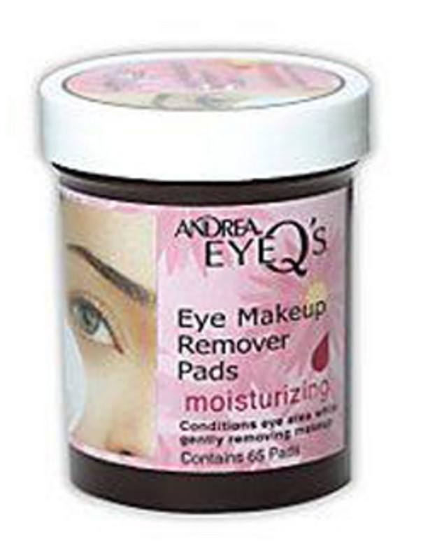 Andrea Eye Qs Makeup Remover Pads - Moisturizing & Gentle for Sensitive Skin (65 Count) | Perfect for Daily Eye Makeup Removal & Skincare Routine
