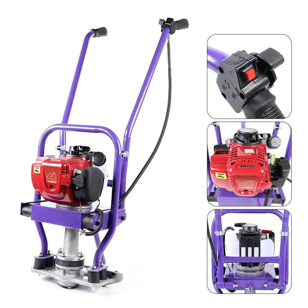 35.8CC 4-Stroke Gas Powered Concrete Screed with GX35 Engine - 1.36HP Vibrating Motor for Concrete Leveling & Cement Finishing - Ideal for Driveways, Patios & Construction Projects