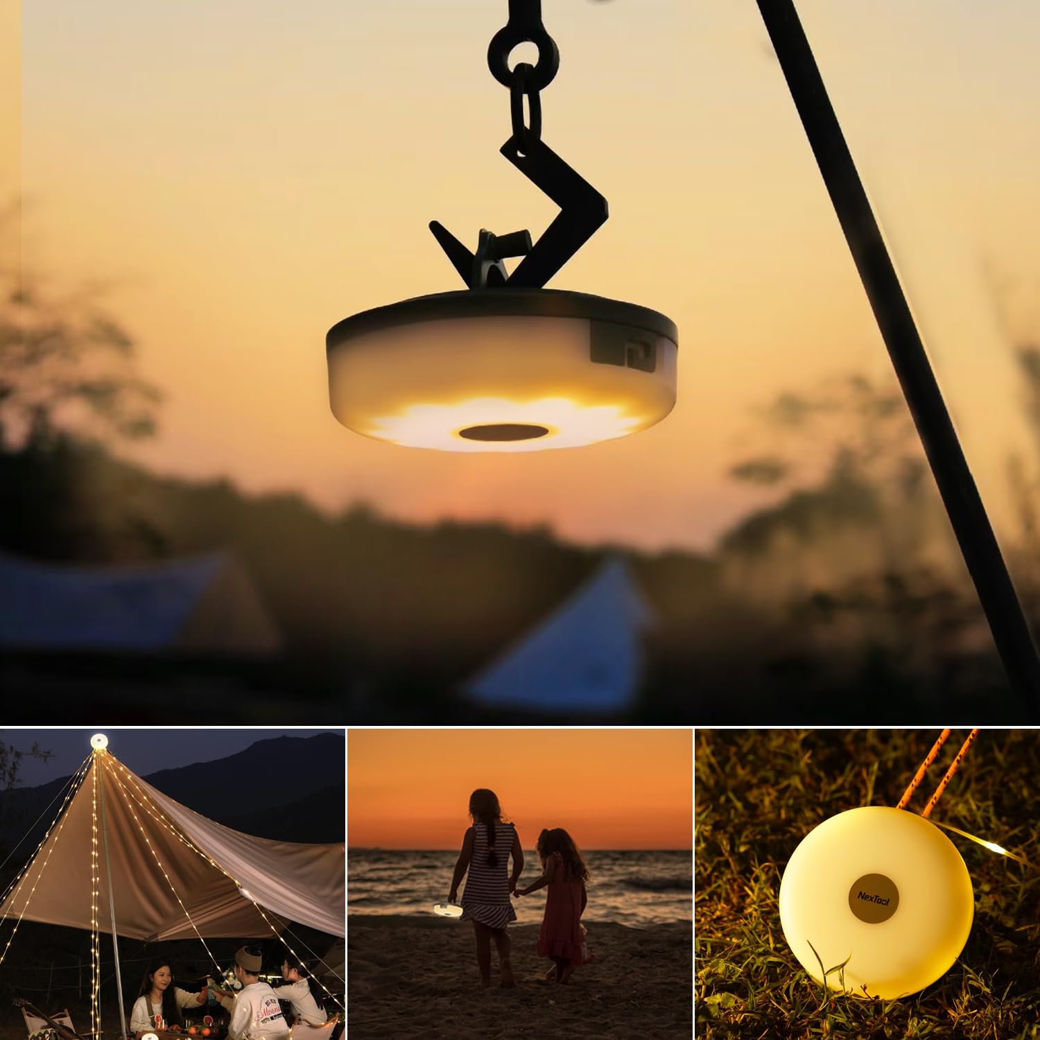 32.8ft LED Camping String Lights - 5 Waterproof USB Powered Fairy Lights for Outdoor & Indoor Use - Perfect for Camping, Hiking, Yard, Garden, Patio, Emergency Lighting & Home Decoration