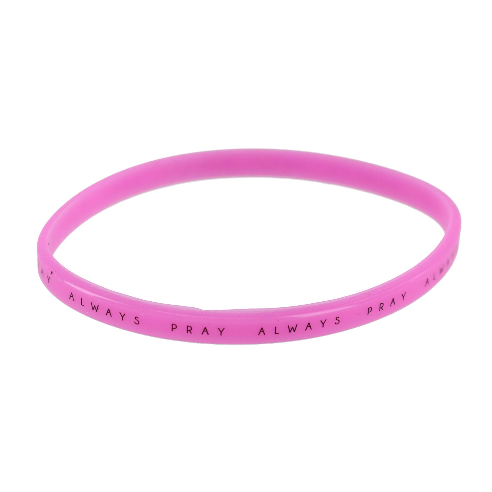 Faithworks Threads of Faith Silicone Wristband Bracelets 4-Pack - Inspirational Christian Bracelet Set for Men & Women - One Size Fits All - Perfect for Church, Bible Study & Daily Motivation