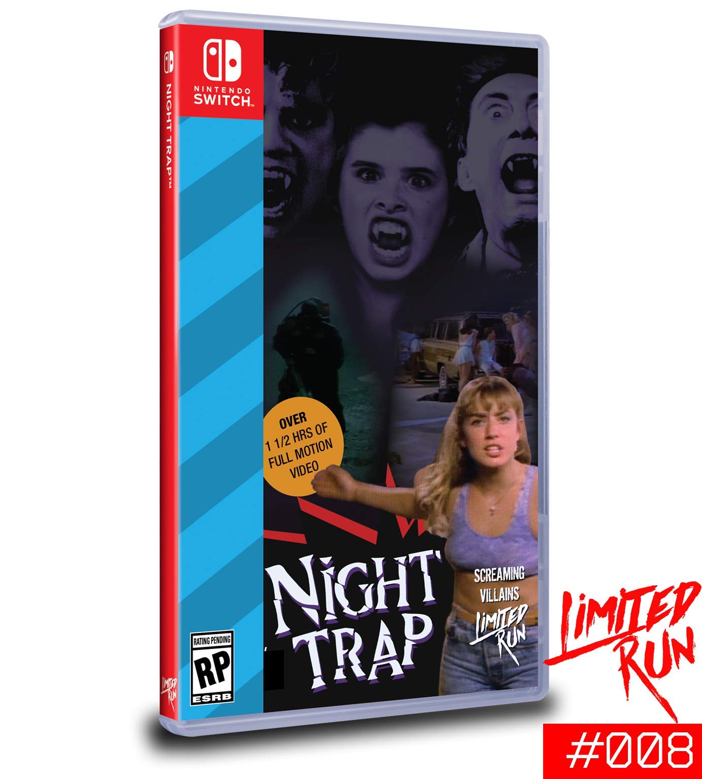 Night Trap 25th Anniversary Edition for Nintendo Switch - Classic Horror Game for Adults, Perfect for Halloween Gaming & Retro Horror Fans