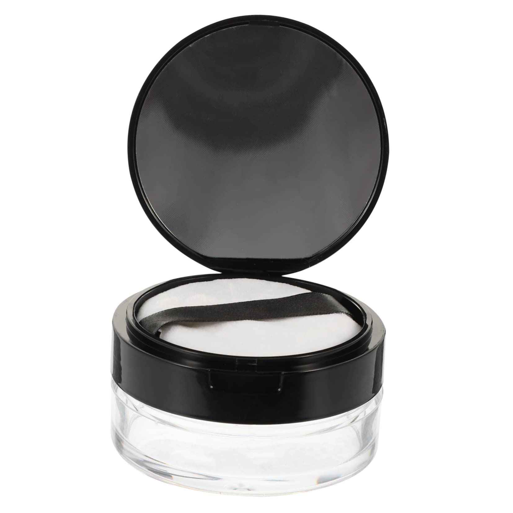 Minkissy Travel Powder Box Set - Loose Powder Container, Foundation Case, Blush Box & Cream Jar with Puff | Portable Makeup Organizer for On-the-Go Touch Ups, Travel Beauty Essentials & Cosmetic Storage