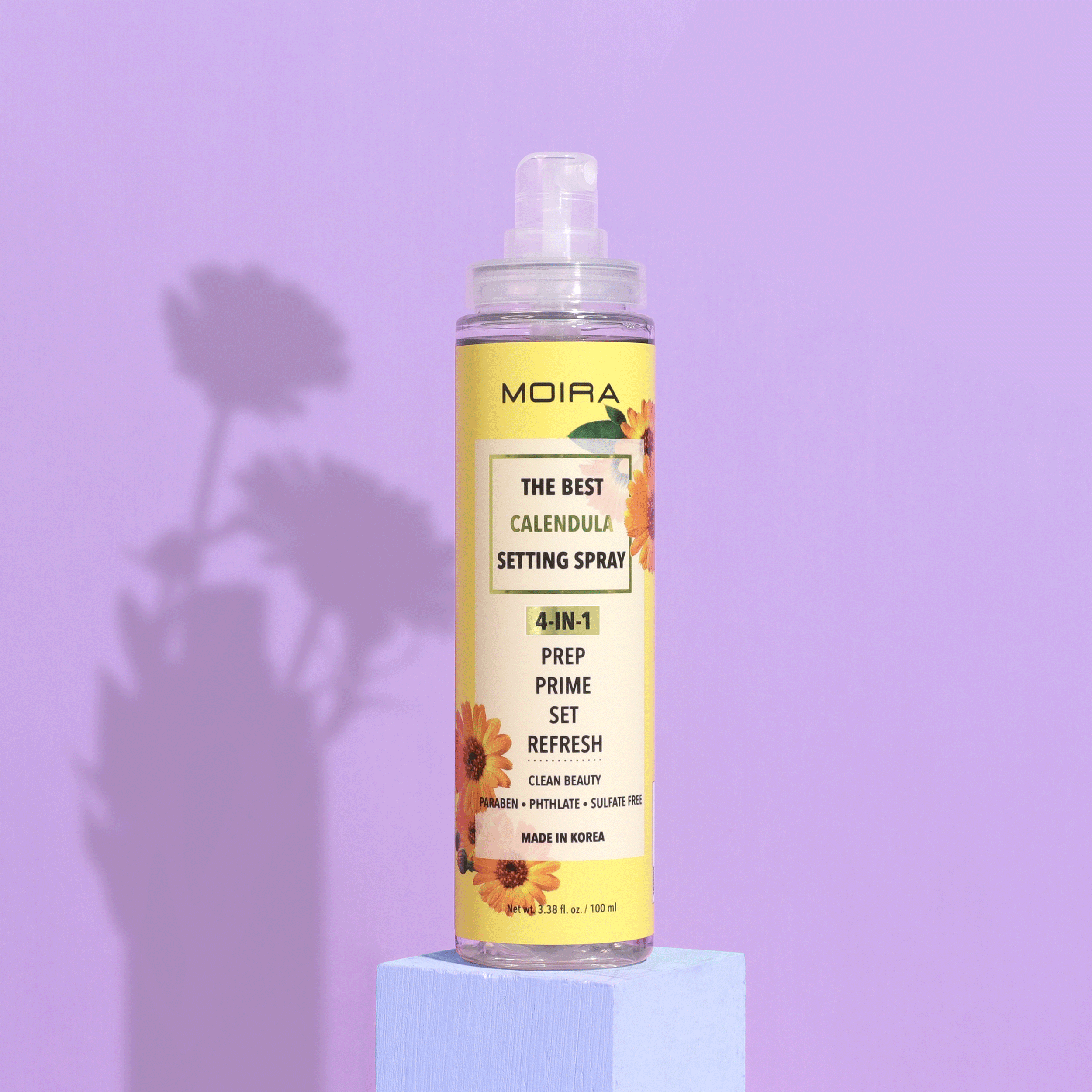 Best Calendula Setting Spray for Makeup - Long Lasting & Hydrating Face Mist for All Day Wear | Perfect for Bridal, Photography & Daily Makeup