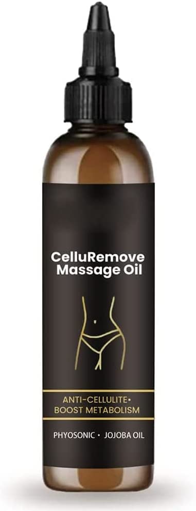 Organic Cellulite Massage Oil - Anti Cellulite & Skin Tightening Oil for Firming, Lifting & Improved Blood Circulation | Perfect for Body Contouring, Post-Workout Recovery & Spa Treatments