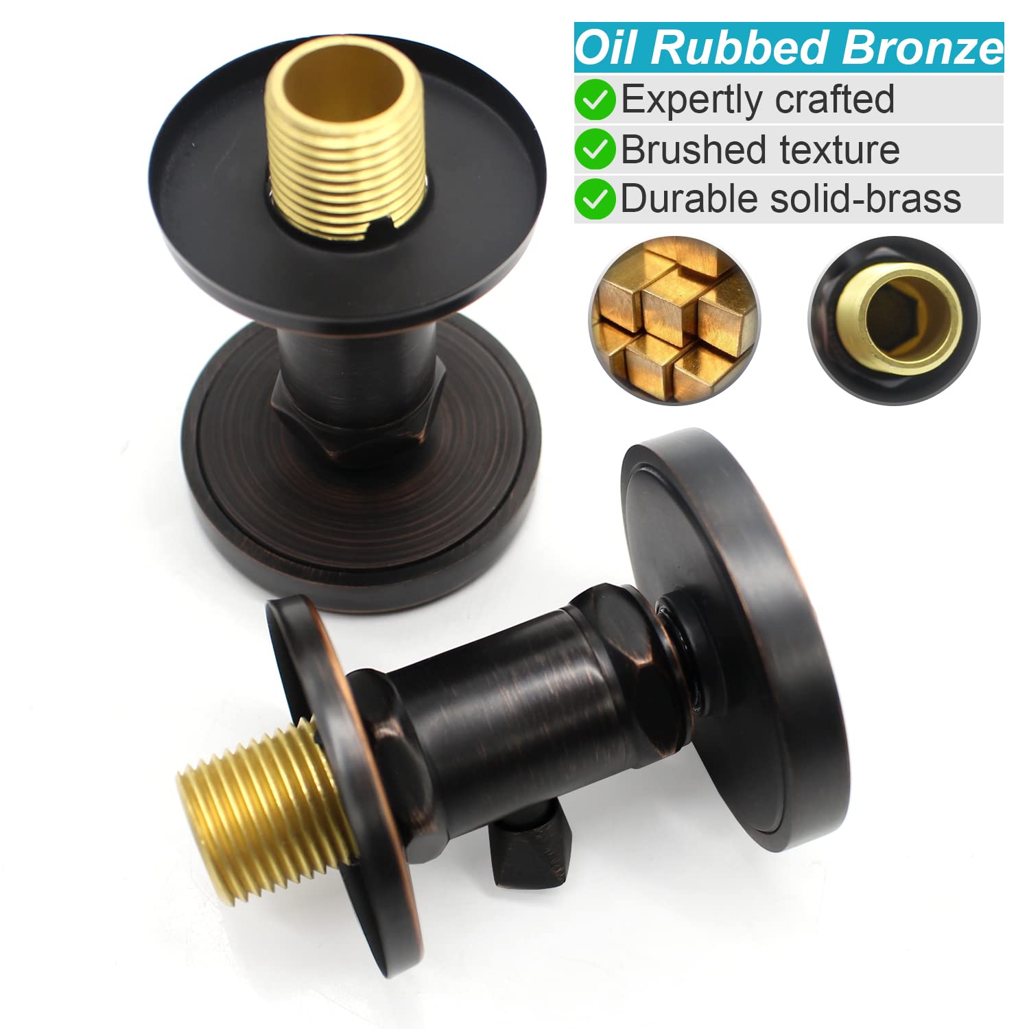 Adjustable Brass Shower Body Jets - 4 Pack Oil Rubbed Bronze Massage Spa Spray Heads for Relaxing Bath & Steam Room | Wall Mounted Water Sprayer with Flow Control for Luxury Shower Experience