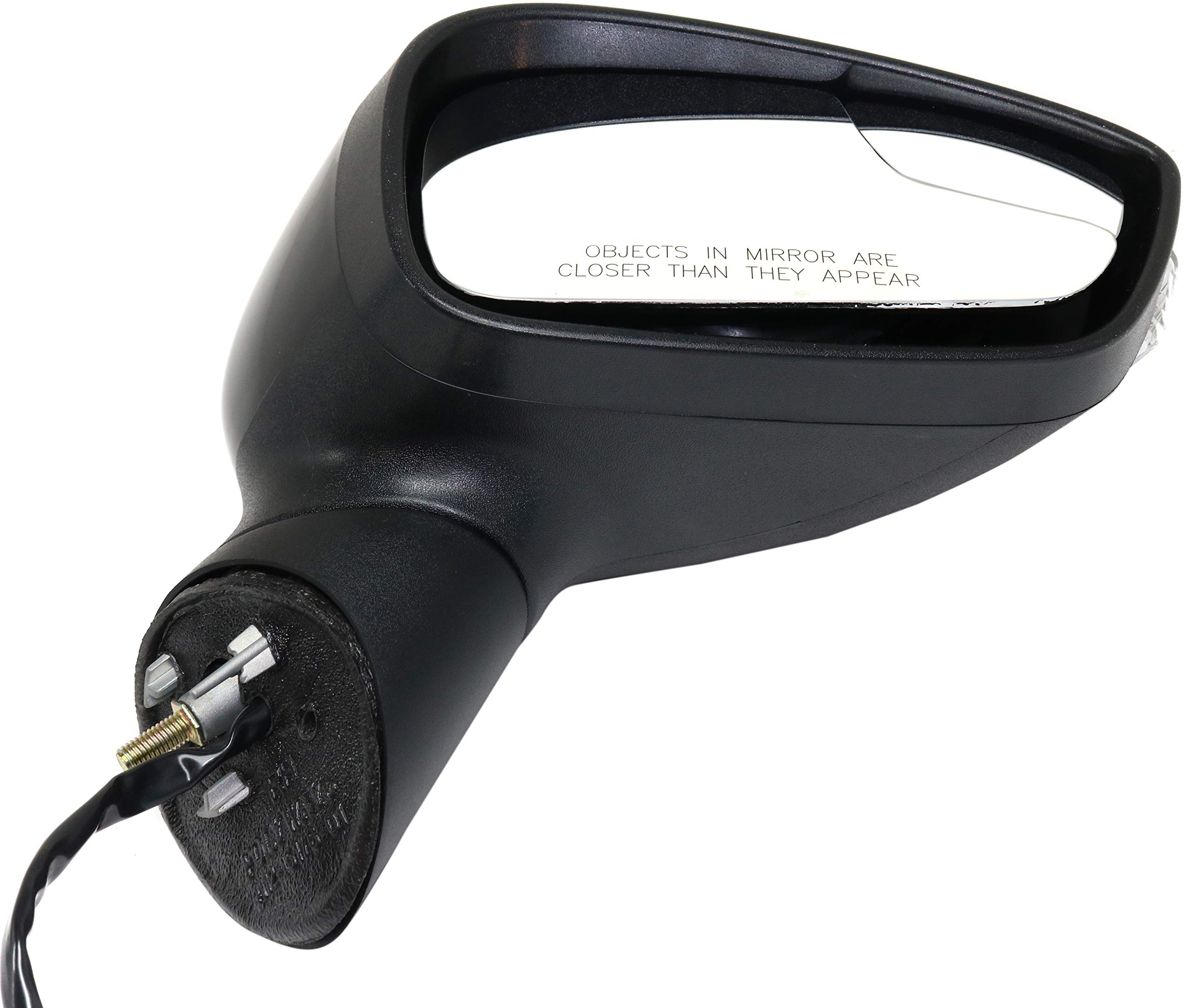 2014-2019 Ford Fiesta Power Side Mirrors - Driver & Passenger Side with Turn Signal & Spotter Glass (Paintable) | Replacement for Non-Cold Weather Package Models | Perfect for Parking Assistance & Blind Spot Visibility