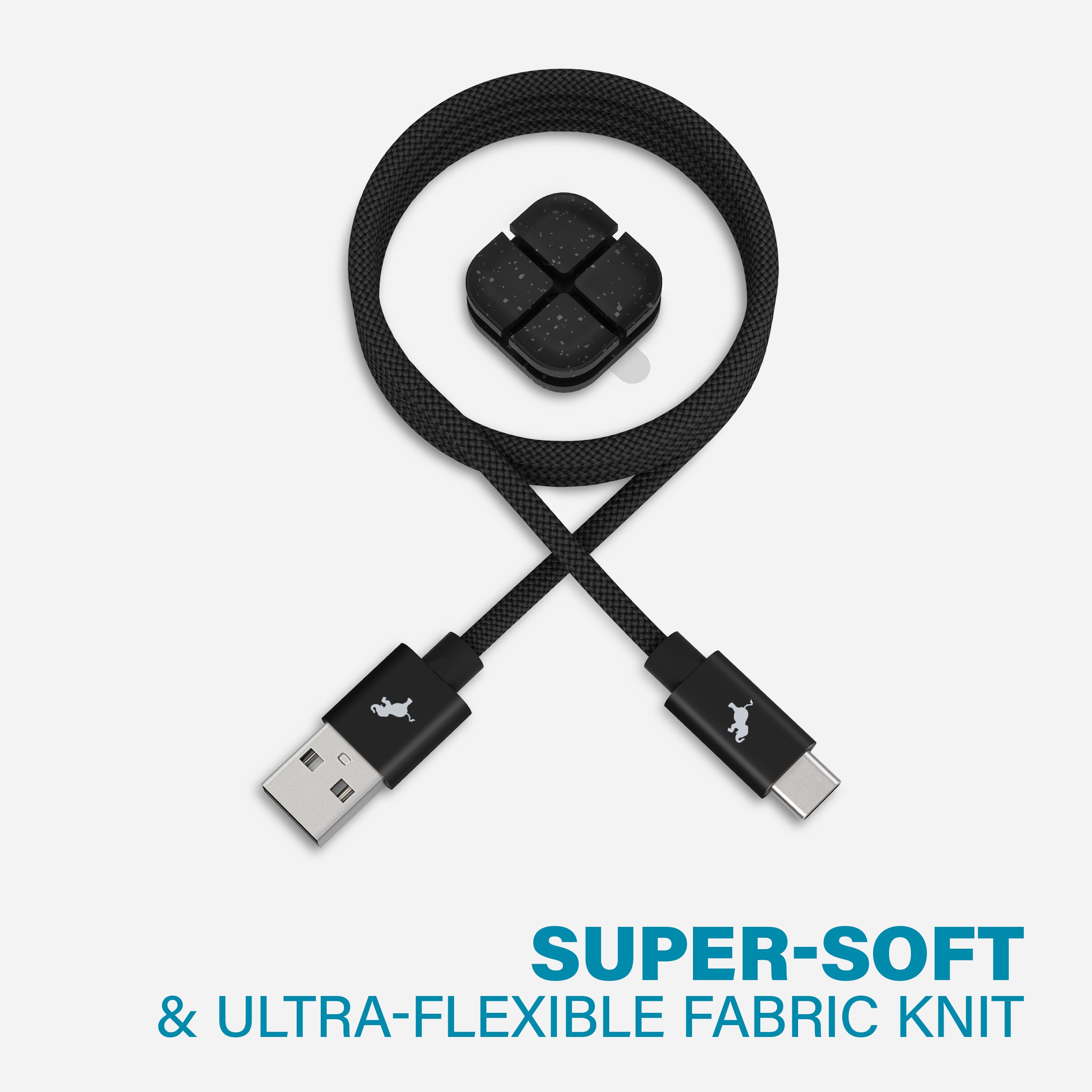 Fast Charging PowerKnit FLEX USB A to USB C Cable - Durable Nylon Braided Cord for iPhone 15/14/13, Samsung Galaxy, iPad, MacBook - Perfect for Home, Office & Travel Charging