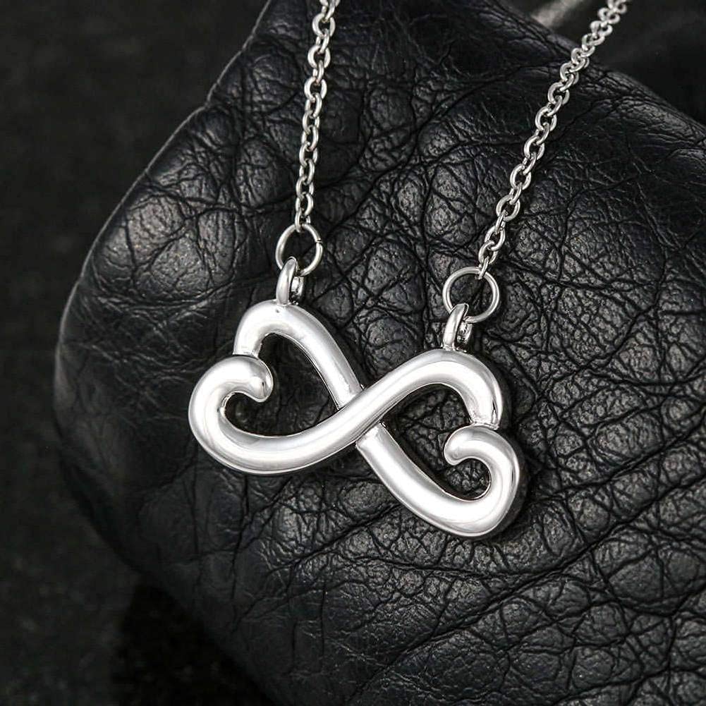 Best Gifts Infinity Hearts Necklace - Happy Mother's Day, Christmas & Birthday Gift for Expecting Moms, Pregnant Women, Luxury Silver Jewelry for Special Occasions