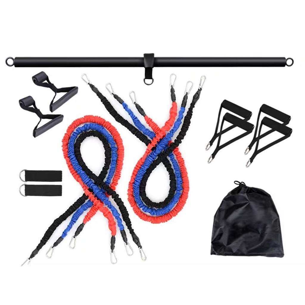 Premium Resistance Bands Set with Handles, Door Anchor & Carry Bag - 150 lbs Anti-Break Exercise Bands for Full Body Workout (Arms, Back, Legs, Chest, Abs, Glutes) - Ideal for Home Gym, Yoga, Pilates & Physical Therapy