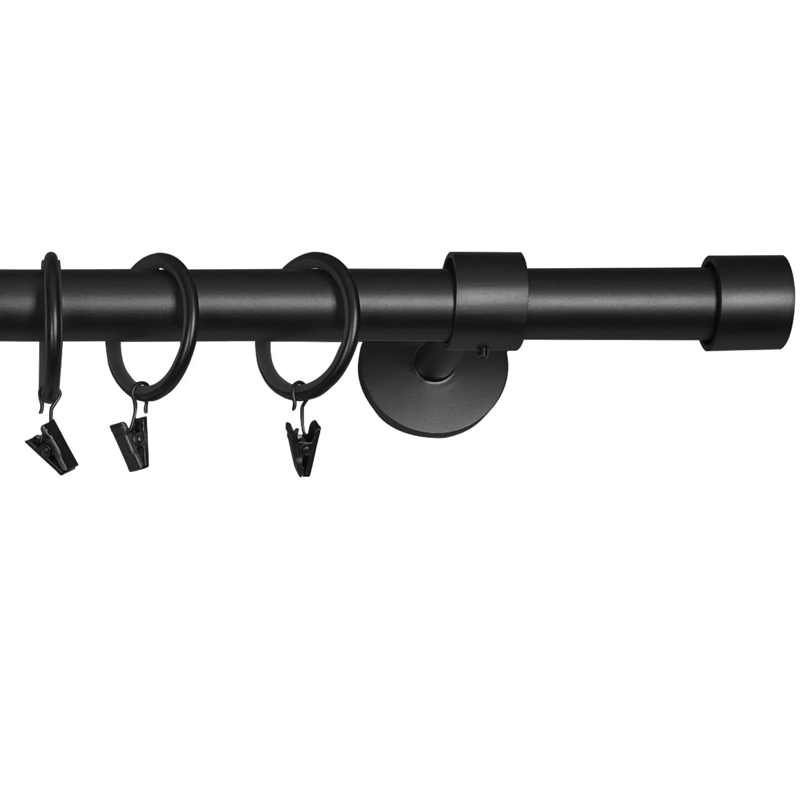 Jaylon Window Curtain Rods Set - Adjustable Tension Rods for Windows & Doors - Heavy Duty Curtain Hardware Collection (Perfect for Living Room, Bedroom, Kitchen & Dorm Decor)