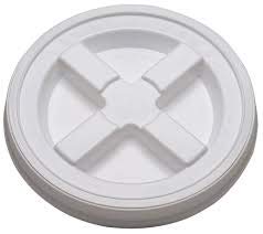 5 Gallon White Gamma Seal Lids - 12 Pack | Airtight Food Storage Container Lids for Buckets | Perfect for Dry Goods, Pet Food & Emergency Supplies Storage