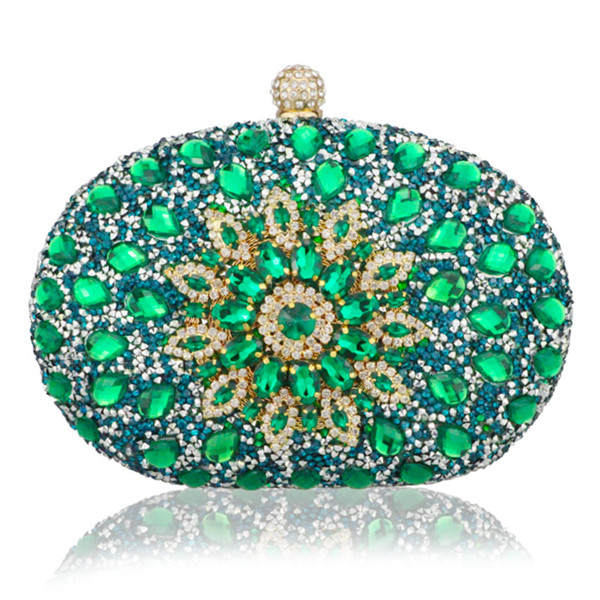 Elegant Silver Diamond Wedding Clutch Bag for Women - Perfect for Bridal Parties, Prom & Evening Events