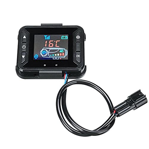 12V LCD Small Monitor Air Parking Heater Controller with Remote - Durable On/Off Switch for Car & Truck Accessories | Winter Vehicle Heating Solution