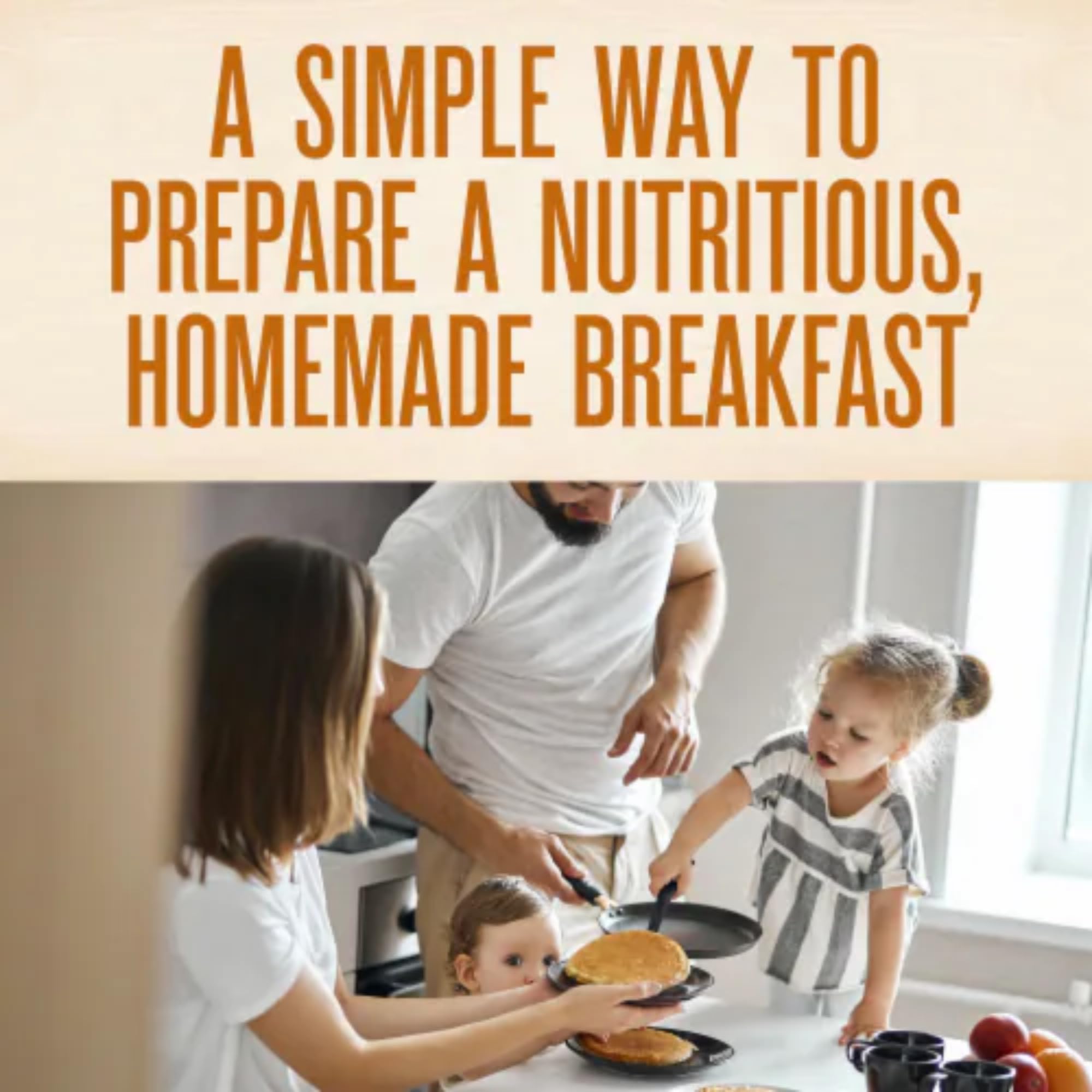 Organic Arrowhead Mills Oat Flour Pancake & Waffle Mix - 16oz (453g) Gluten-Free Breakfast Mix | Perfect for Fluffy Pancakes, Crispy Waffles & Healthy Family Breakfasts