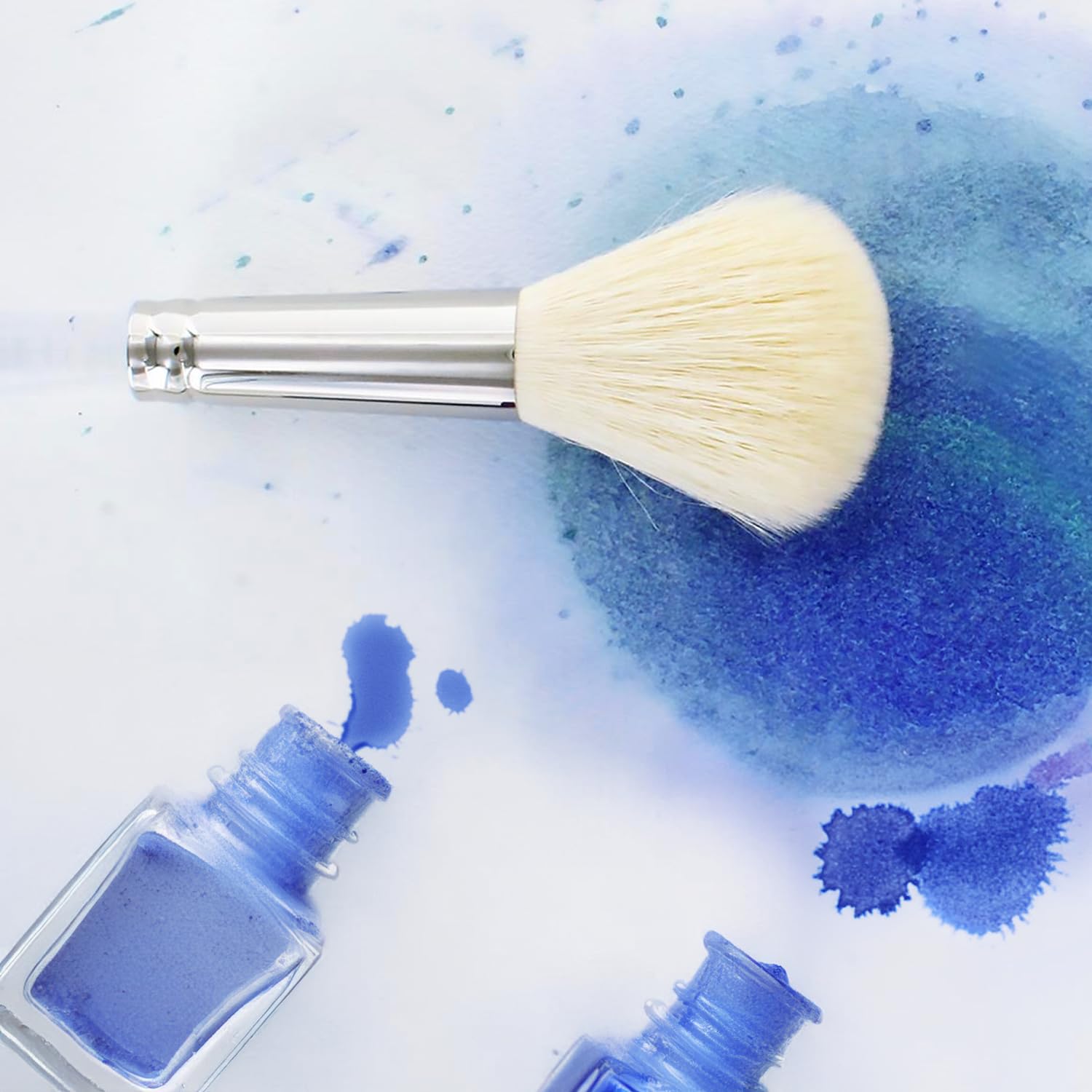 Premium Goat Hair Round Mop Brush #8 - Professional Artist Paintbrush for Oil, Acrylic & Watercolor Painting - Perfect for Canvas, Wood & Fabric Art Projects