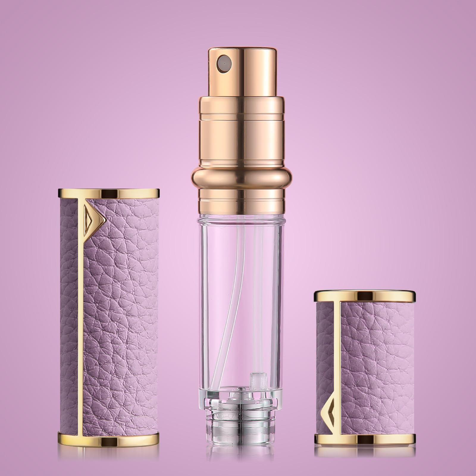 Refillable Travel Perfume Bottle - 5ml Leak-Proof Portable Atomizer Sprayer for Women & Men | Luxury Pocket Perfume Dispenser Pump | Perfect for Airplane Carry-On, Gym Bag & Everyday Use