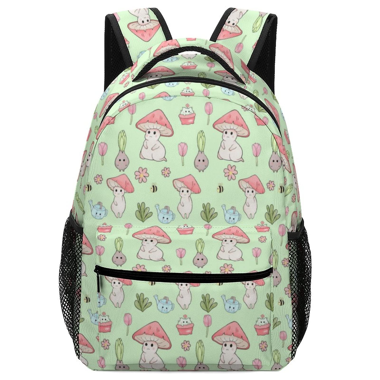 Cartoon Mushroom Backpack for School, Travel & Laptop - Men, Women & Teens