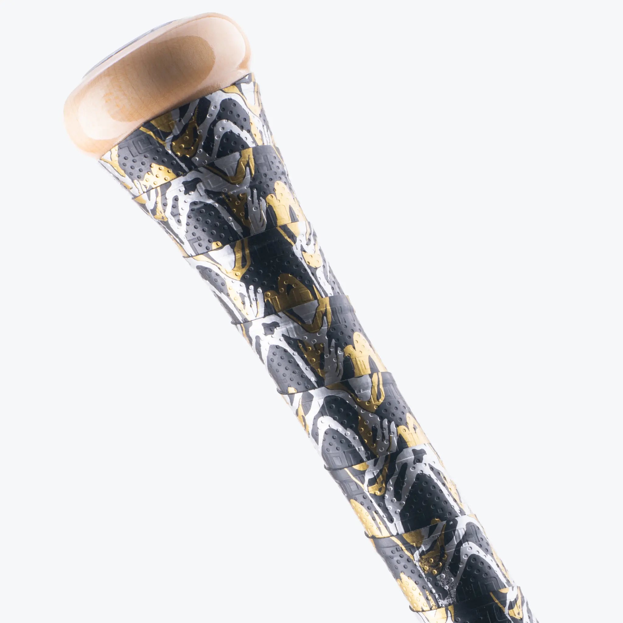 HNDL Premium Bat Grip - Black & Gold Marble Design, 0.5mm Thickness for Enhanced Baseball & Softball Performance | Perfect for Training, Games & Improved Bat Control