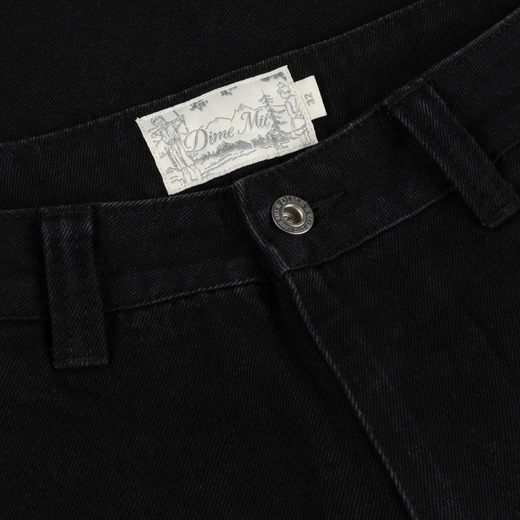 **Men's Carpenter Denim Shorts - Black | Durable Workwear & Casual Style for DIY, Construction & Outdoor Activities**