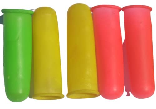 Durable Rubber Finger Caps for Vegetable Cutting - Protective Finger Guards for Cooking & Food Prep - 5-Pack One Size Fits All - Ideal for Chefs, Home Cooks & Kitchen Safety