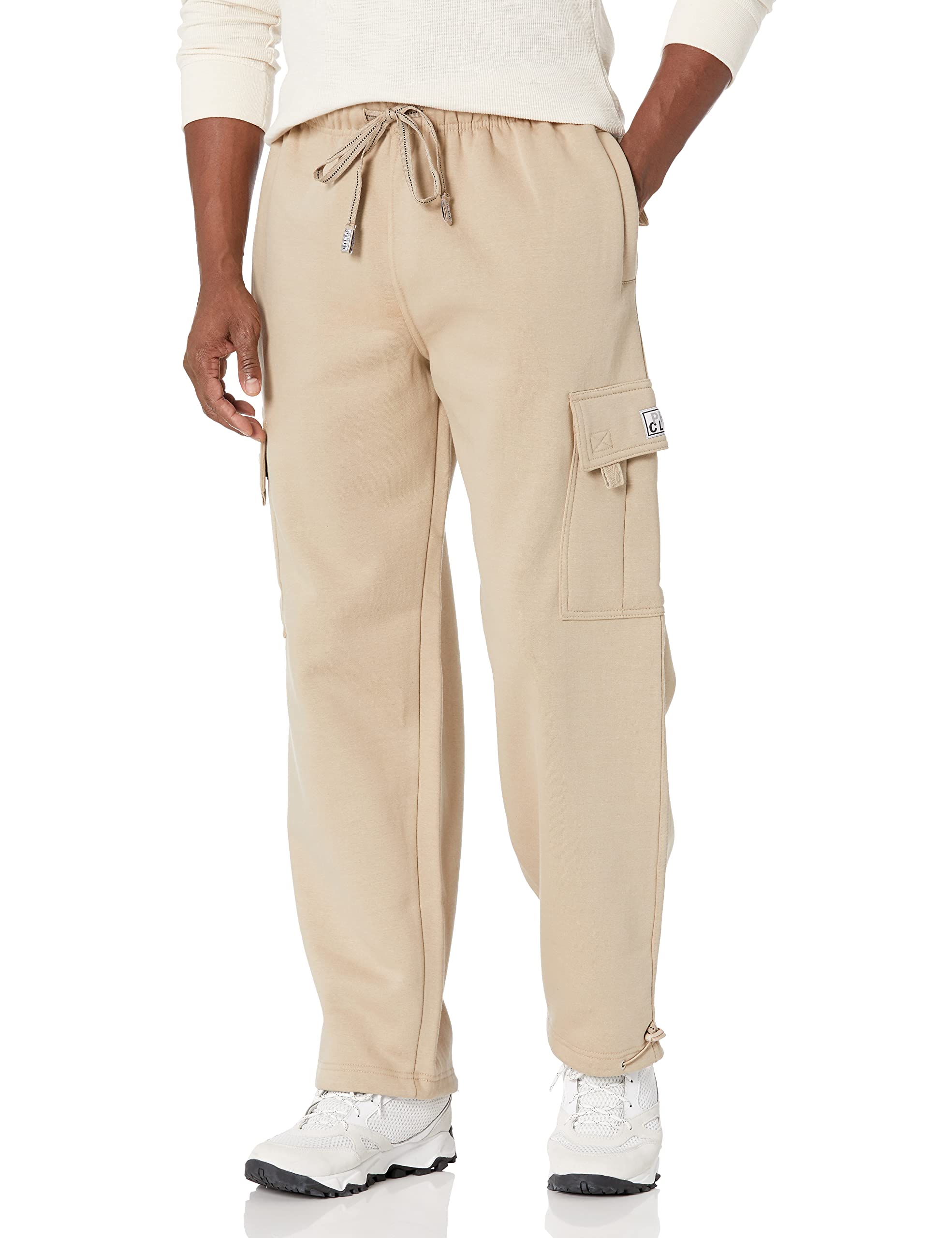 Pro Club Men's Heavyweight Fleece Cargo Pants - Warm Winter Work Pants with Multiple Pockets for Outdoor Activities, Hiking & Casual Wear