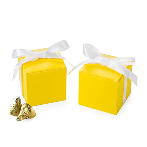 Yellow Box With White Ribbon