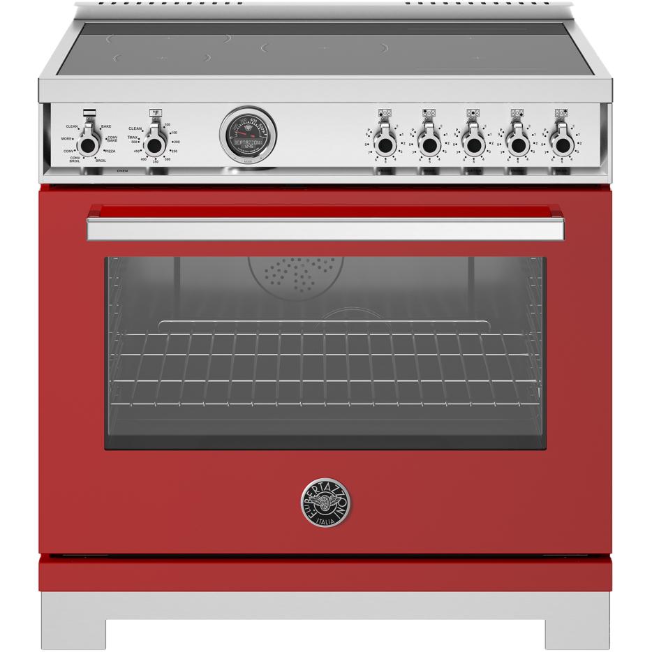 Bertazzoni PRO365ICFEPROT 36-Inch Freestanding Induction Range - Professional Stainless Steel Cooktop with Precise Temperature Control for Modern Kitchens