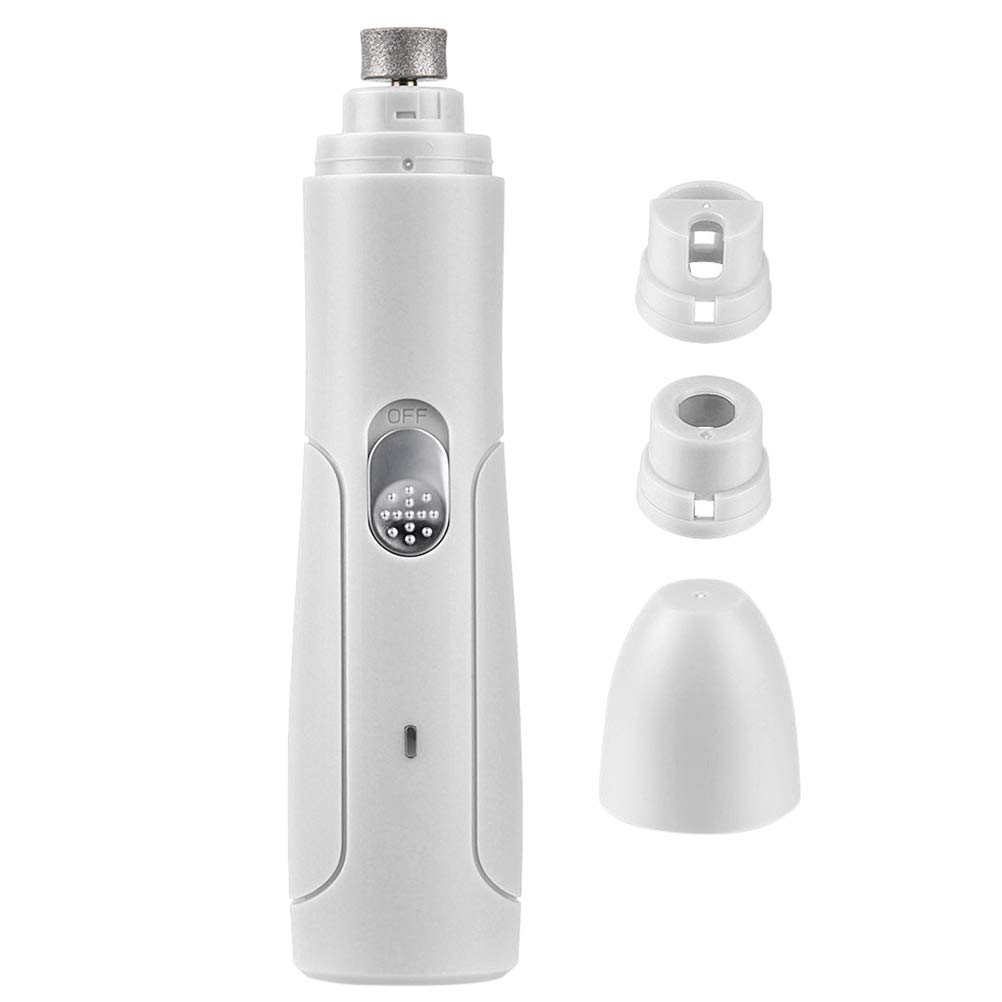TEHAUX Electric Nail Grinder for Dogs & Cats - Painless Pet Nail Clipper with 2 Speed Settings, Quiet Paws Grooming Tool for Safe Trimming - Perfect for Puppies, Kittens & Small Animals at Home Grooming