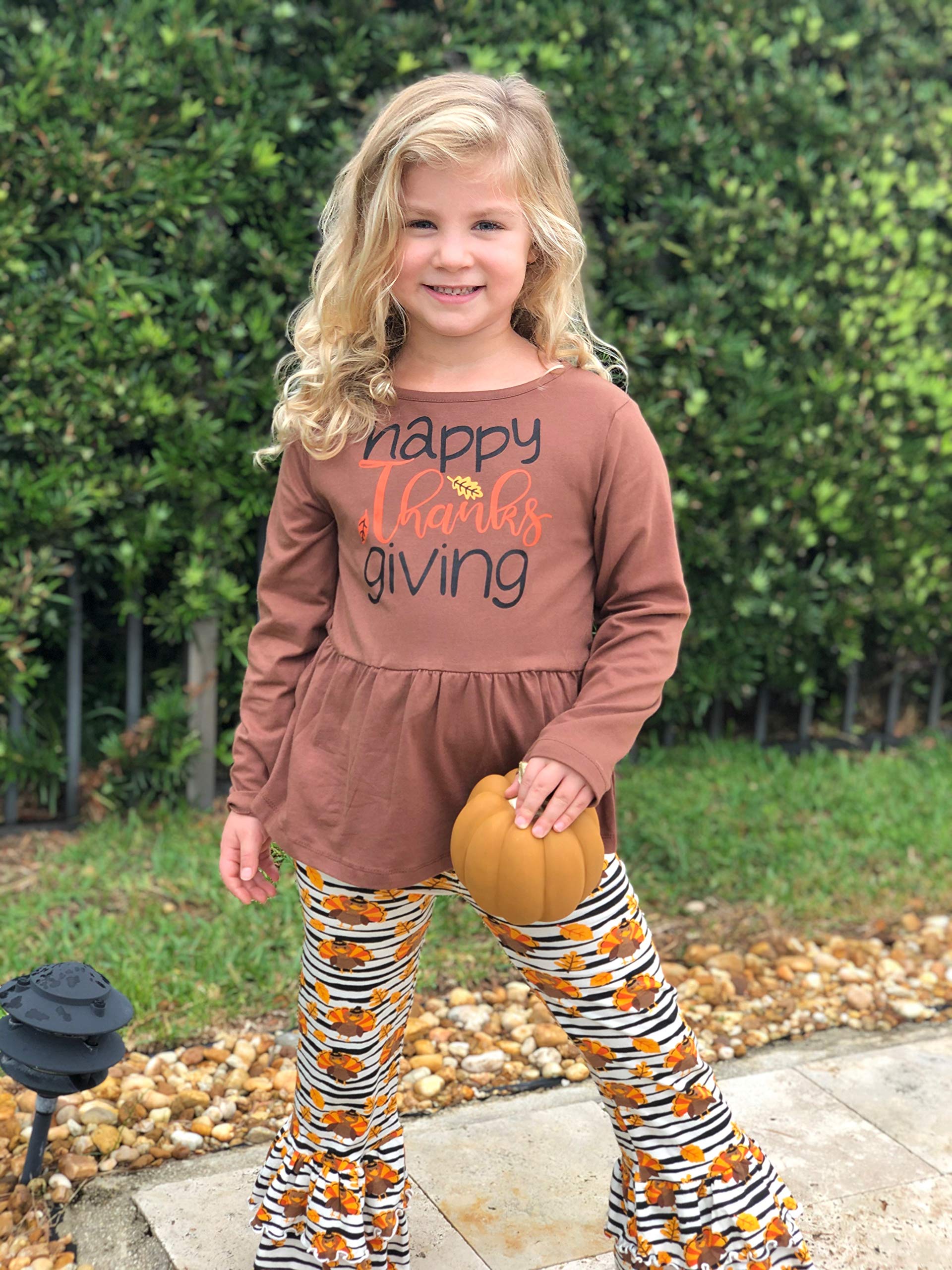 Girls 2-Piece Outfit with Ruffle Leggings & Tunic - Playtime & Party Wear