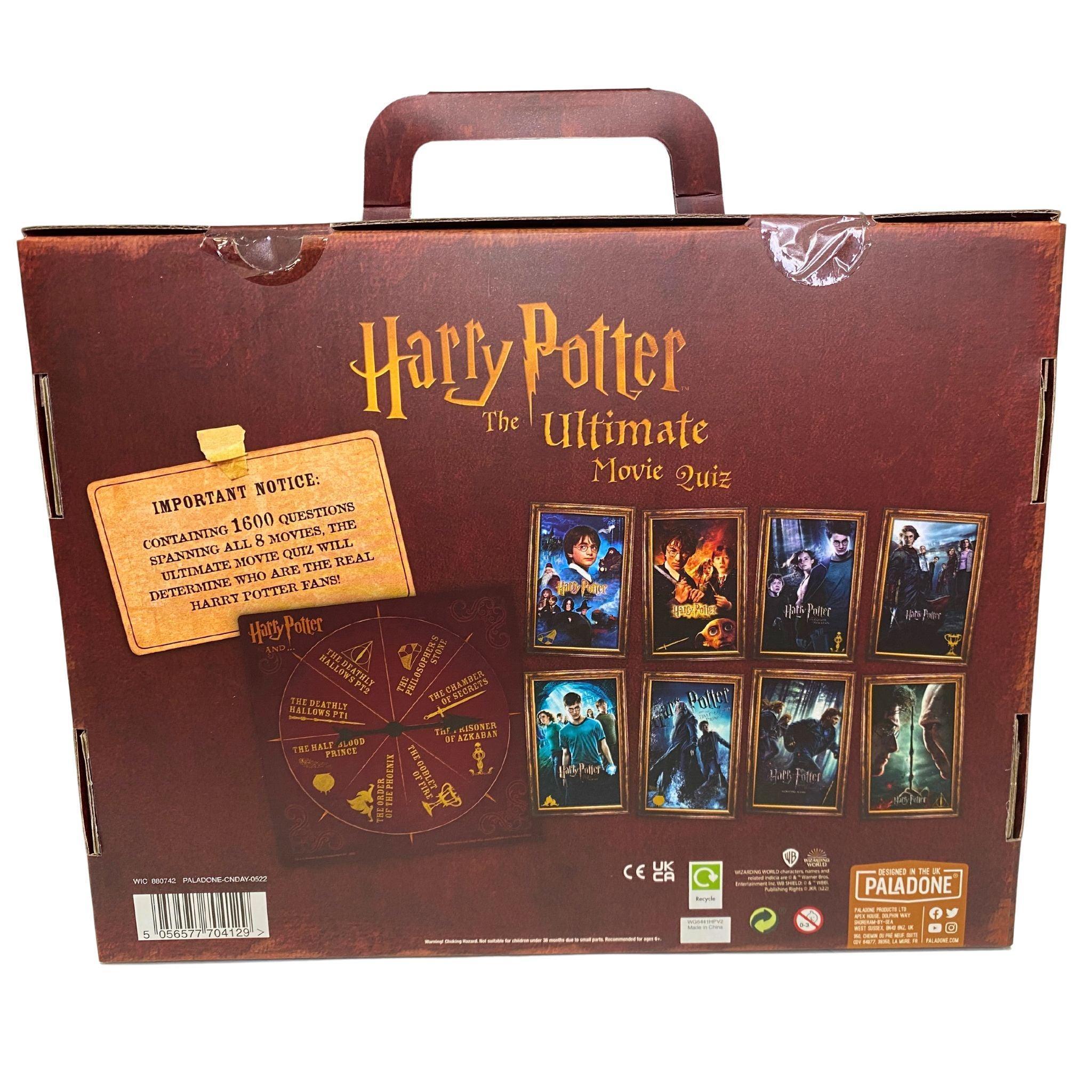 Harry Potter Ultimate Movie Trivia Game - 400 Question Cards & Spinner (15-Piece Set) | Fun Family Game Night & Party Entertainment
