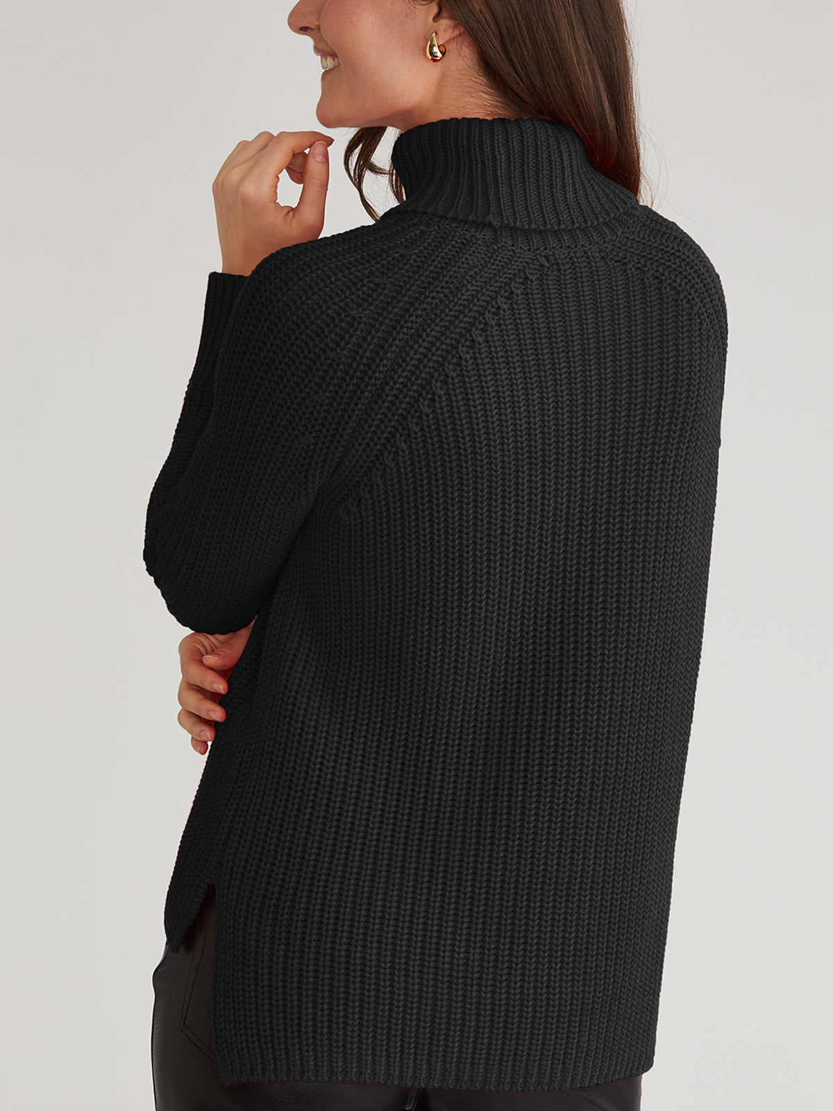 Stella Women's Shaker Stitch Turtleneck Sweater - Soft Knit Pullover for Fall & Winter - Cozy Casual Wear for Office, Dates & Holiday Outfits