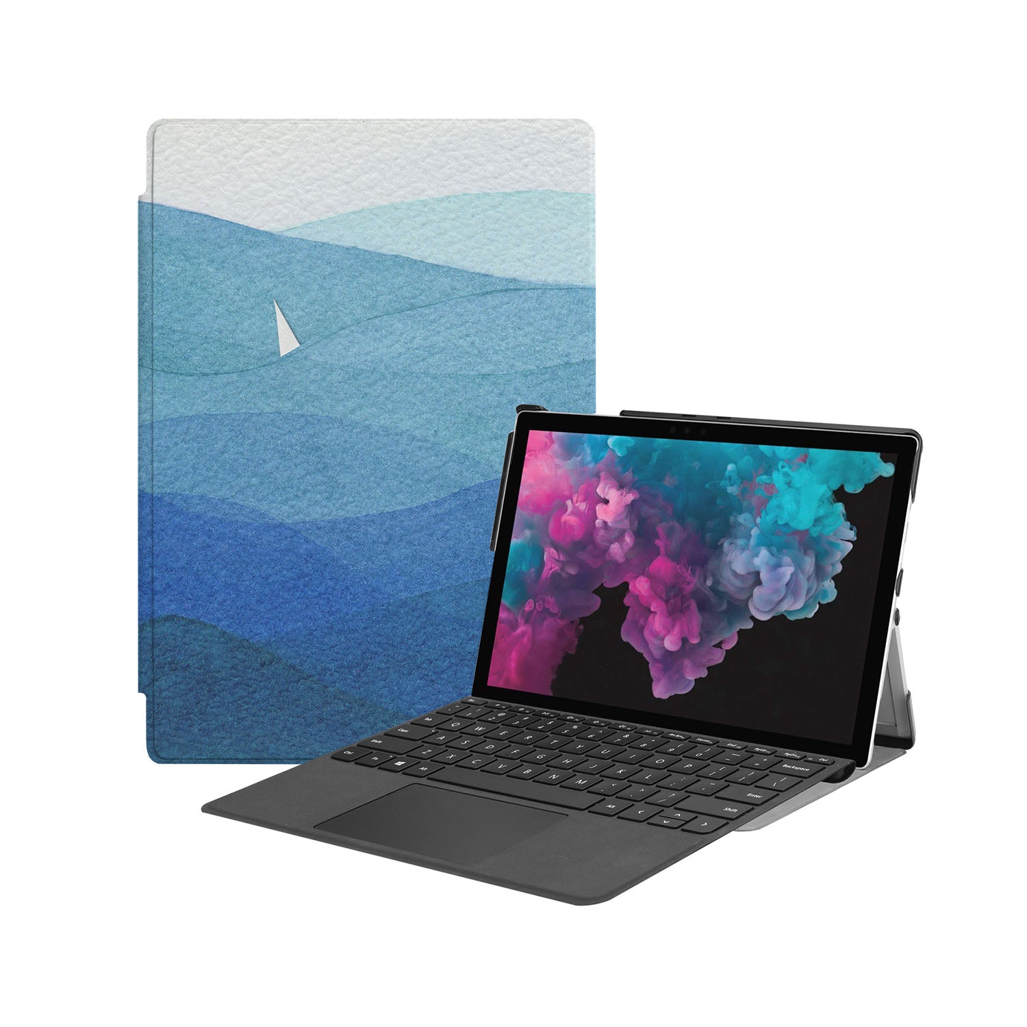 Premium Microsoft Surface Pro Case - Durable Protective Cover with Landscape View for Work & Travel | Compatible with Surface Pro 7/6/5/4/3/X