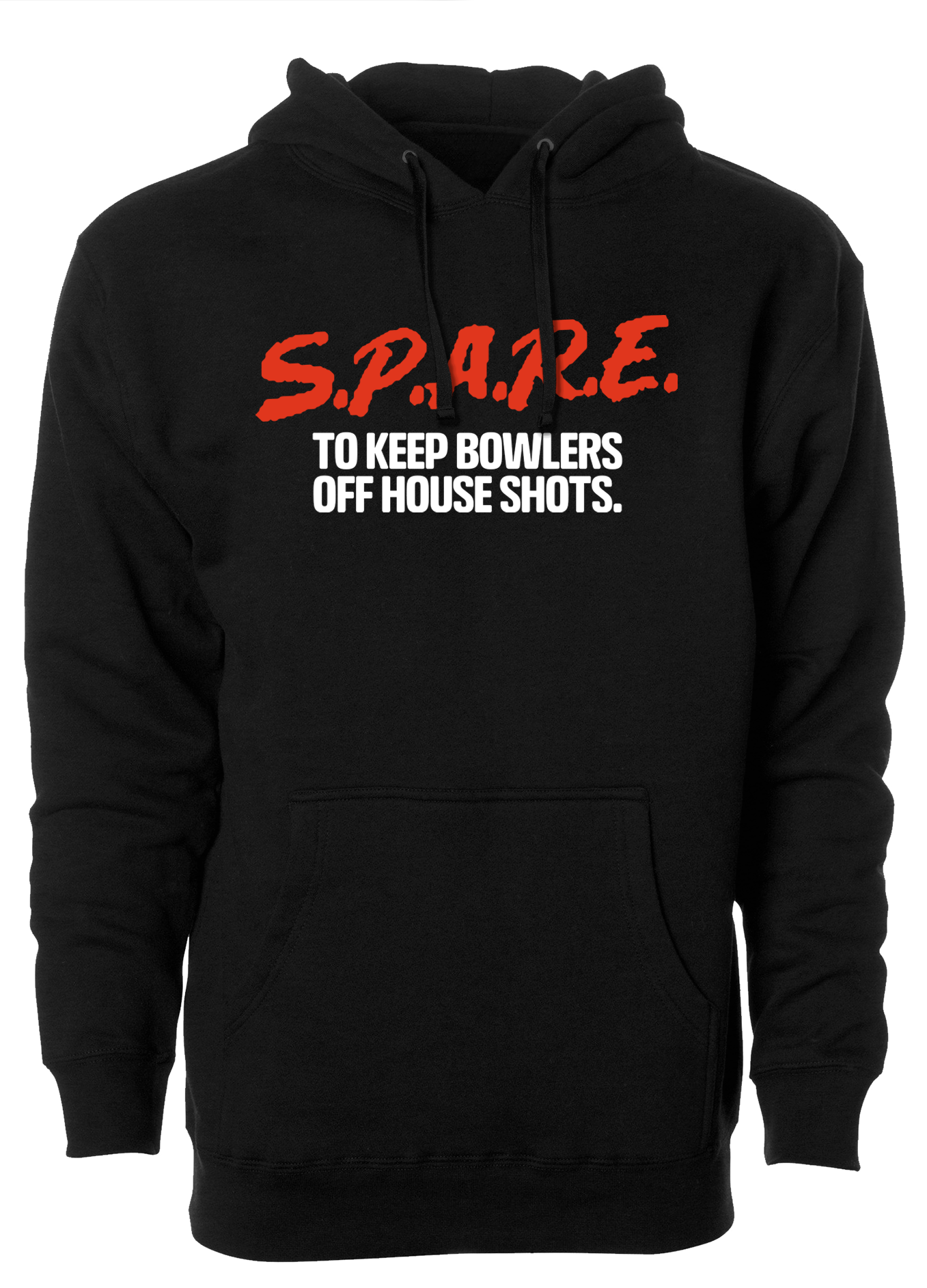 SPARE Bowling Hoodie - Keep Bowlers Off House Shots - Comfortable & Stylish Bowling Apparel for League Nights & Casual Wear