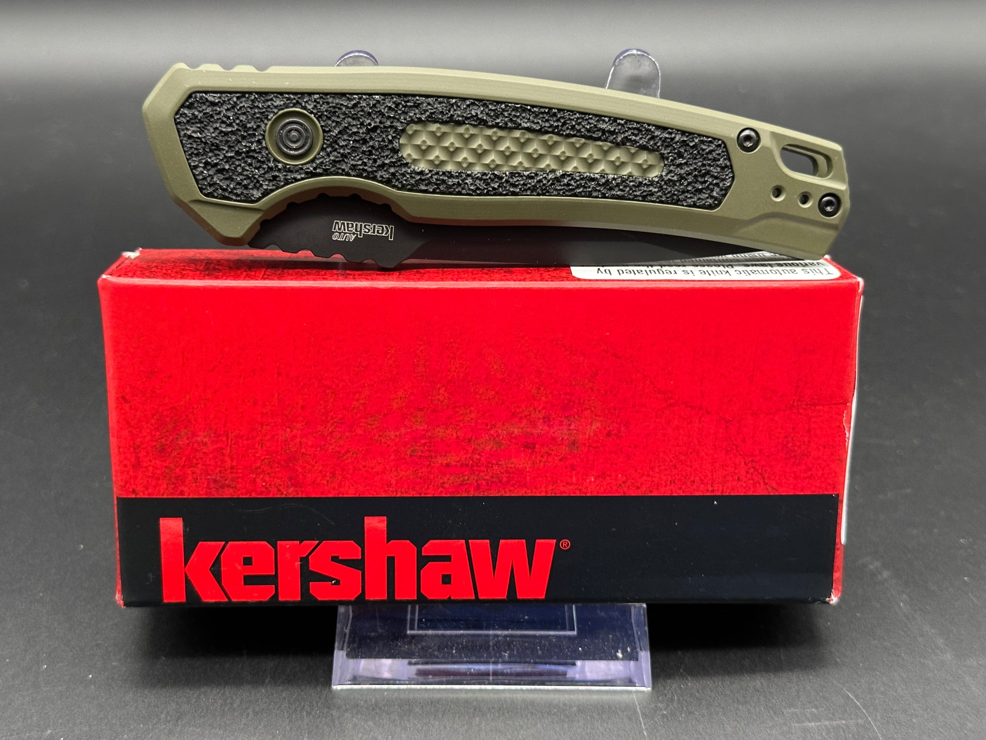 Kershaw Launch 16 Tactical Automatic Knife - OD Green Handle with 3.4