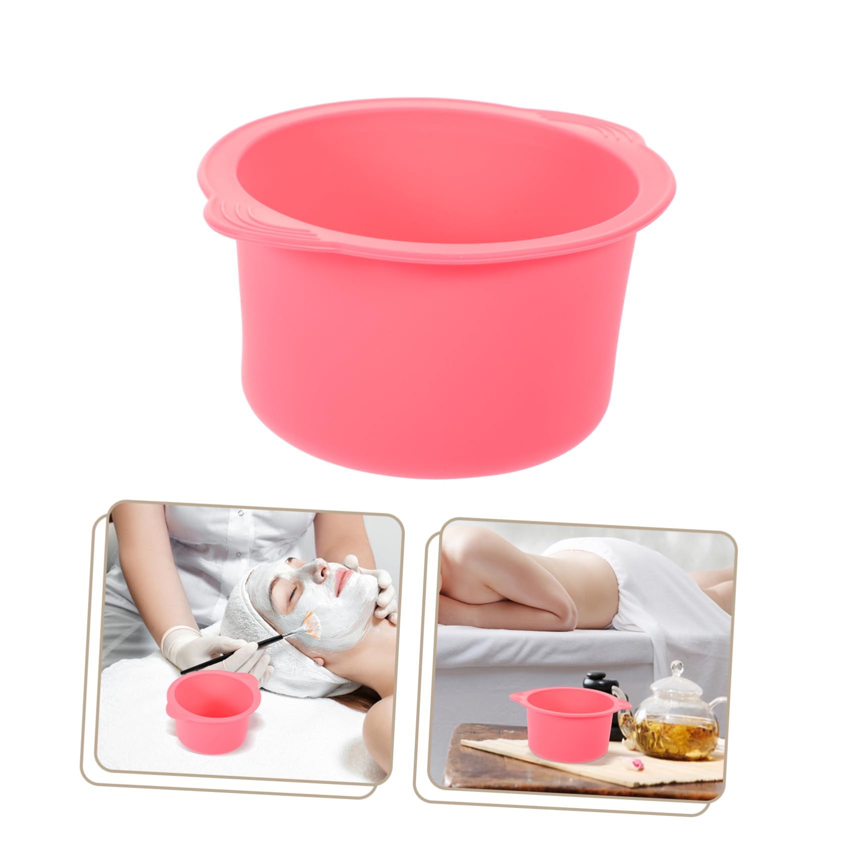 2PCS Pink Hair Removal Wax Machine Kit with Wax Warmer, Wax Strips & Wax Bowl - At-Home Waxing for Legs, Bikini, Face & Body - Painless Hair Remover for Smooth Skin