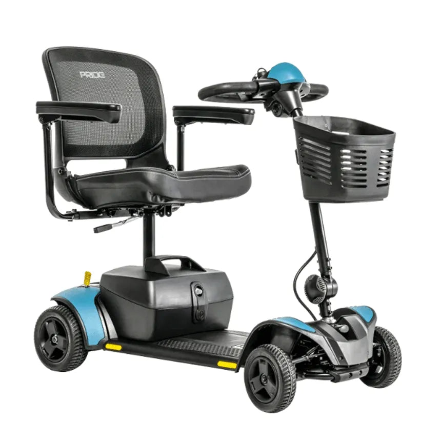 Go Go Elite Traveler 2 Four Wheel Mobility Scooter - Lightweight & Foldable for Seniors & Travel - Perfect for Airports, Shopping Malls & Outdoor Adventures
