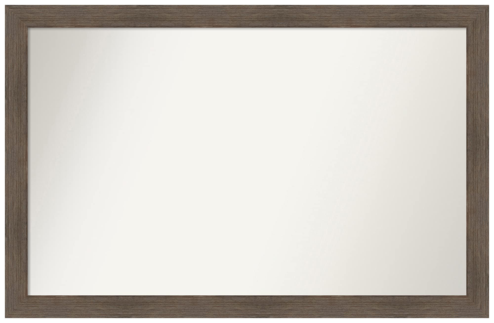 Amanti Art Custom Wall Mirror 24x37 Inch - Hardwood Mocha Narrow Frame - Non-Beveled Bathroom Mirror - Various Sizes Available - Perfect for Bathroom, Bedroom & Entryway Decor