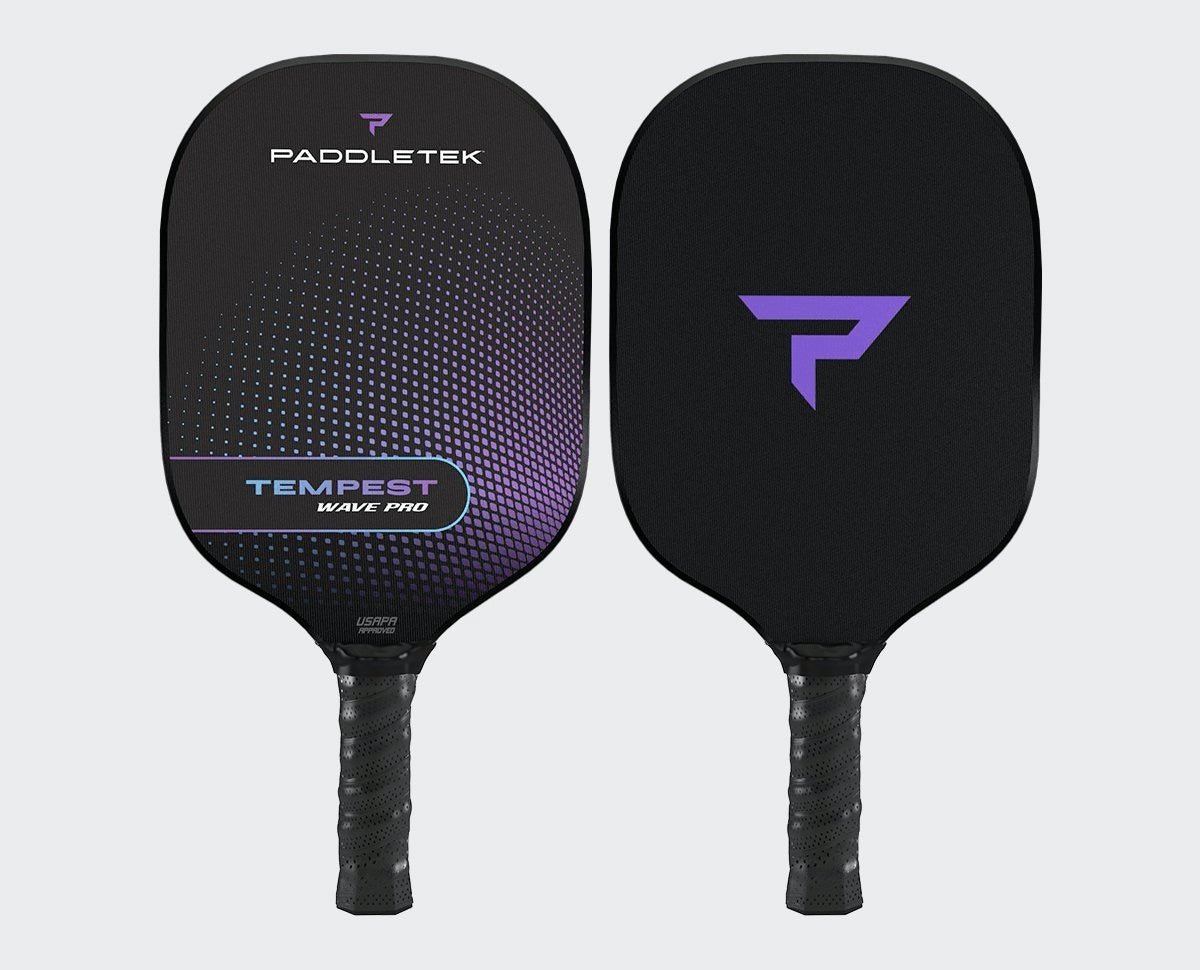 **Paddletek Tempest Wave Pro Pickleball Paddle - Premium Carbon Fiber Surface, Lightweight & Durable - Perfect for Competitive Play & Outdoor Games**