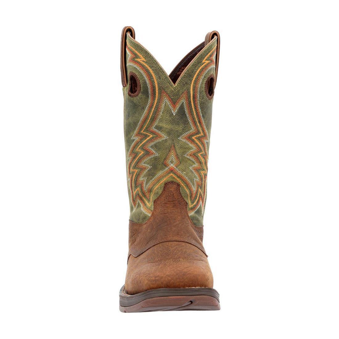 Rebel Dark Chestnut & Hunter Green Western Boots for Women - Stylish Cowgirl Boots for Rodeo, Country Dancing & Outdoor Adventures