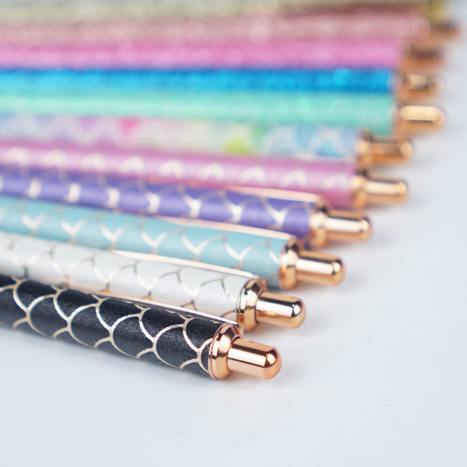 12 Pack Cute Retractable Gel Pens for Women - Colorful Journaling Pens for Writing, Note Taking, School & Office Use - Perfect Gift for Nurses, Waitress & Students