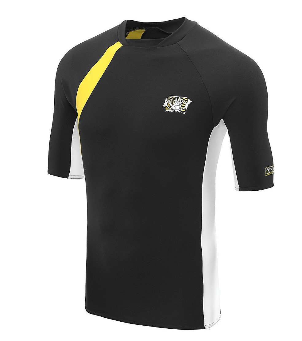 Body Glove Men's UPF 50+ Rash Guard Shirt - Quick Dry Swim Shirt for Surfing, Swimming & Sun Protection - Long Sleeve UV Protection Top for Beach, Pool & Water Sports