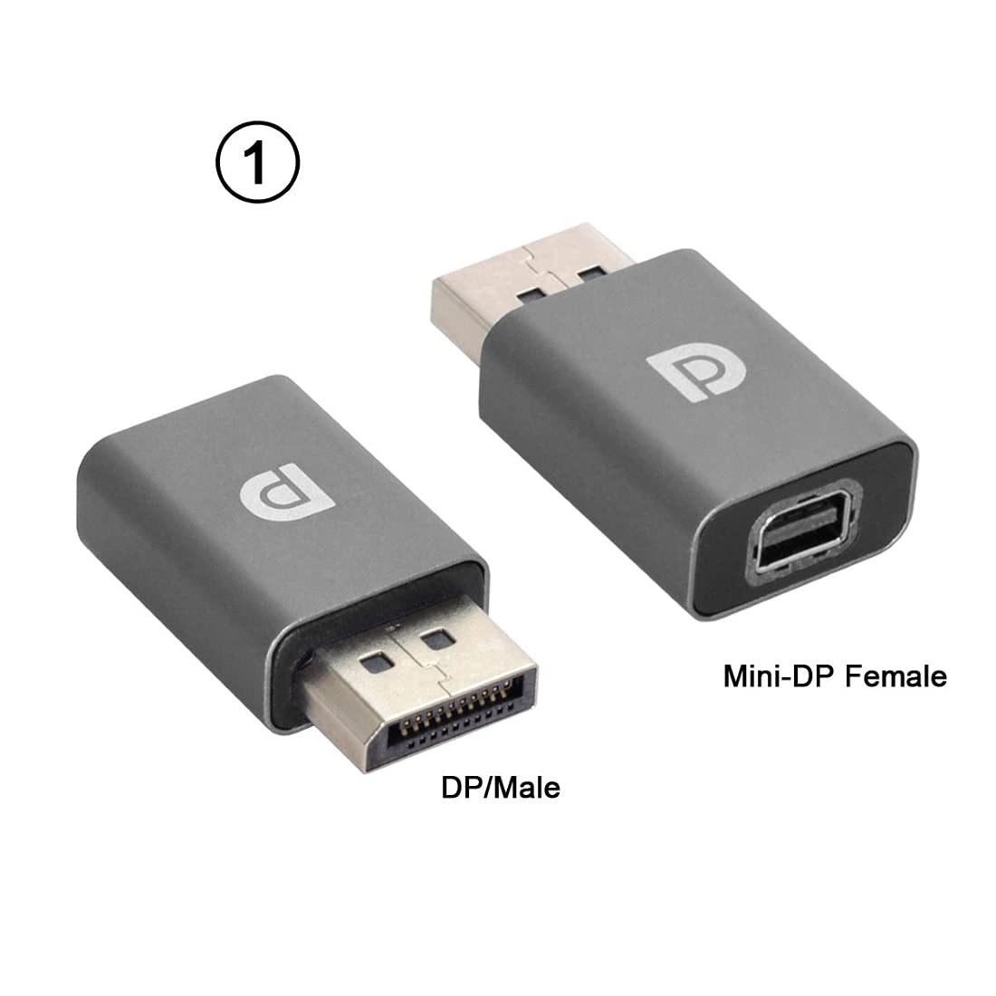 Mini DP to DP Adapter 4K 60Hz - 3pcs Set for PC Laptop TV